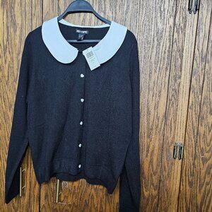 Hot TOPIC nwt Cardigan Sweater size xl gothic school girl